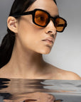 SPITFIRE - SUNGLASSES CUT FIFTEEN - BLACK/ORANGE