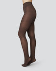 SWEDISH STOCKINGS - OLIVIA TIGHT - DARK BROWN