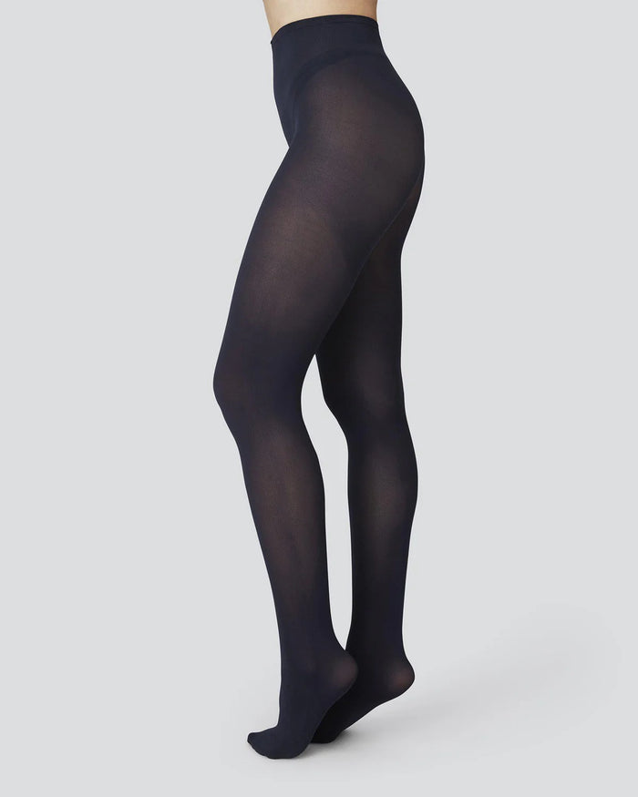 SWEDISH STOCKINGS - OLIVIA TIGHTS - NAVY