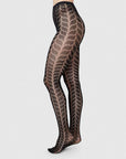 SWEDISH STOCKINGS - COLLANT FILET MEJA - NOIR