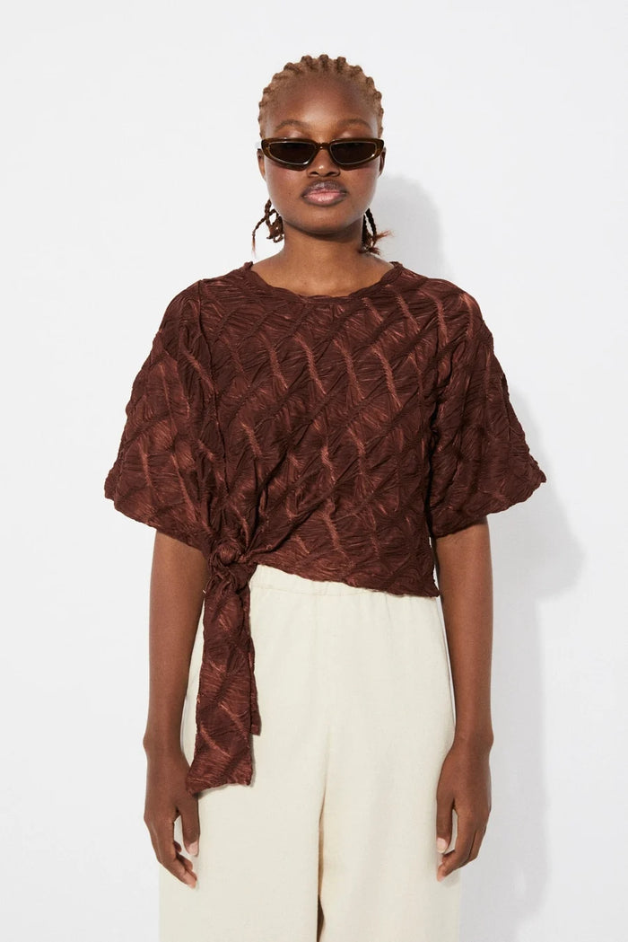 RITA ROW - CADI TOP - BROWN - FW24