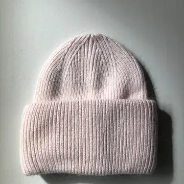 BILLY BAMBOO - ROYAL ANGORA WOOL BEANIE - PASTEL SNOW