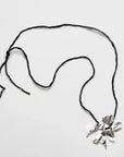 WOLF CIRCUS - FLOWER NECKLACE - BLACK