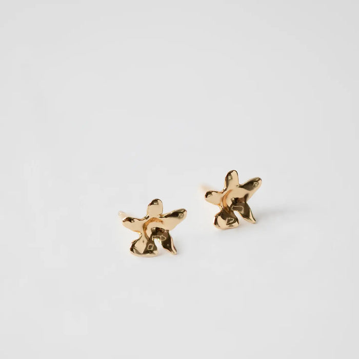 WOLF CIRCUS - FLOWER EARRINGS - GOLD