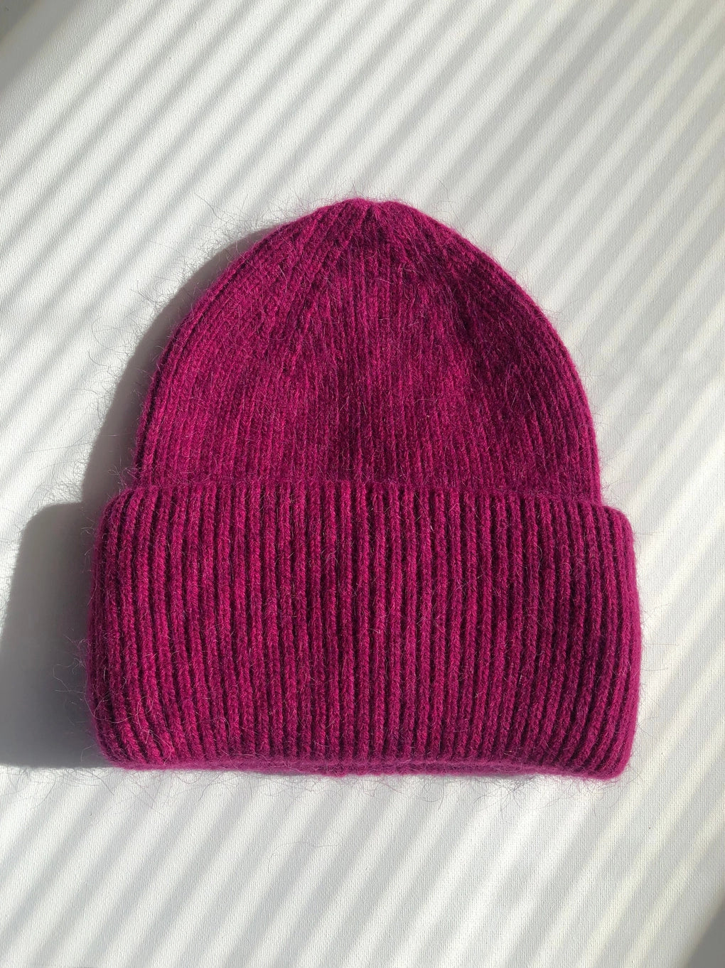 BILLY BAMBOO - ROYAL ANGORA WOOL BEANIE - CRYSTAL BRIGHT