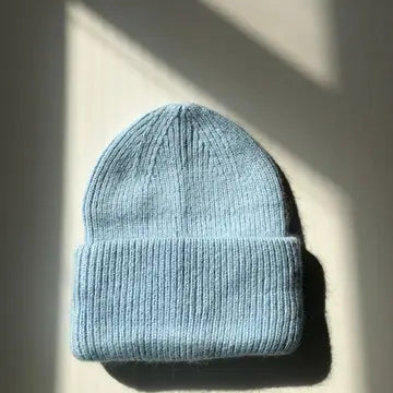 BILLY BAMBOO - ROYAL ANGORA WOOL BEANIE - PASTEL SNOW