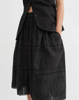 SKALL STUDIO - ANEMONE SKIRT - BLACK - SS25