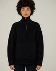 BARE KNITWEAR - CLASSIQUE BILLY ZIP - NOIR - AH24