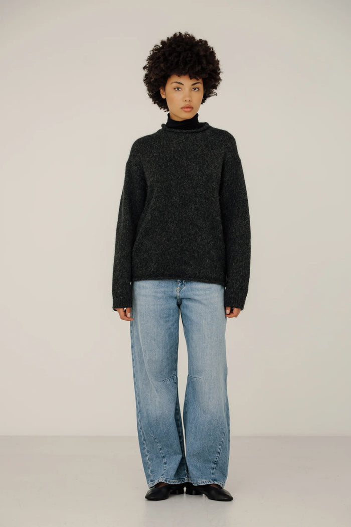 BARE KNITWEAR - LINDEN PULLOVER - BASALT - FW24