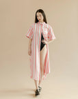 BRONZE AGE - BRUNO DRESS - WATERMELON STRIPE - SS24