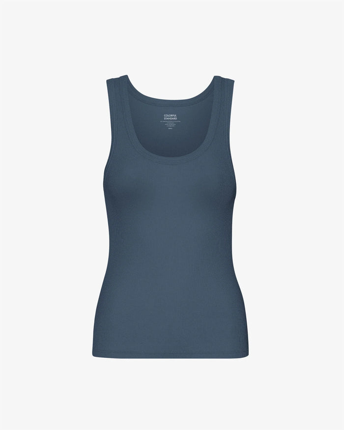 COLORFUL STANDARD - CAMISOLE RIB - BLEU PÉTROLE