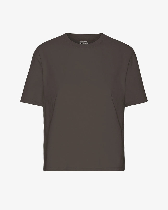 COLORFUL STANDARD - T SHIRT BOXY COURT - BRUN CAFÉ