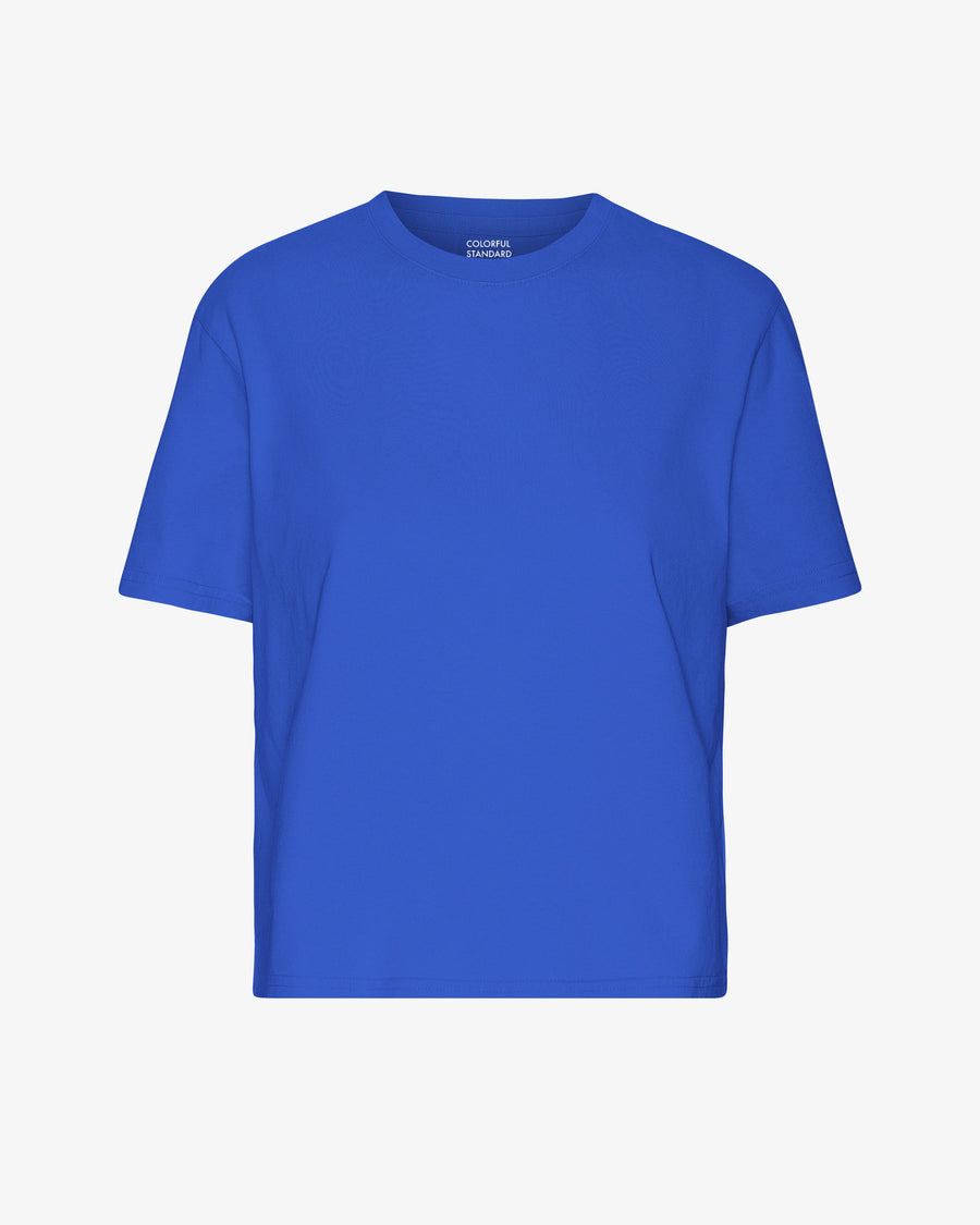 COLORFUL STANDARD - T SHIRT BOXY COURT - BLEU SAPHIRE