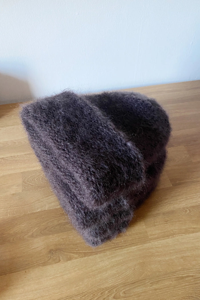 HEIRLOOM - TUQUE MOHAIR CLOUD - CHOCOLAT