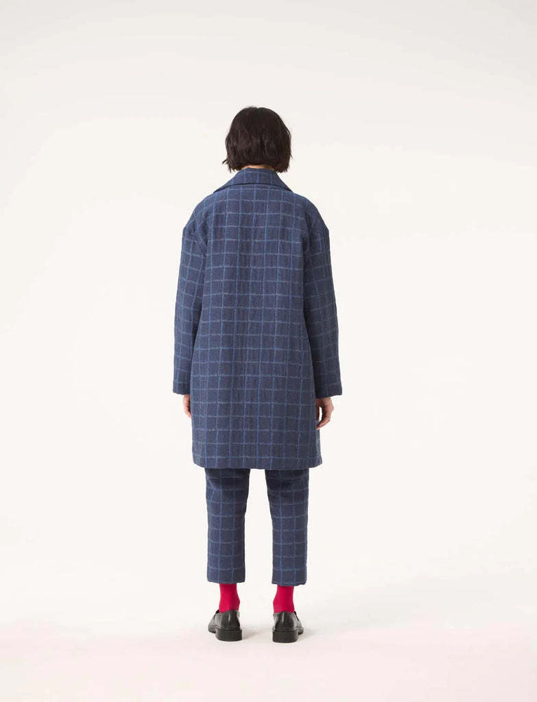 COKLUCH - BLURRY COAT - DENIM - FW24