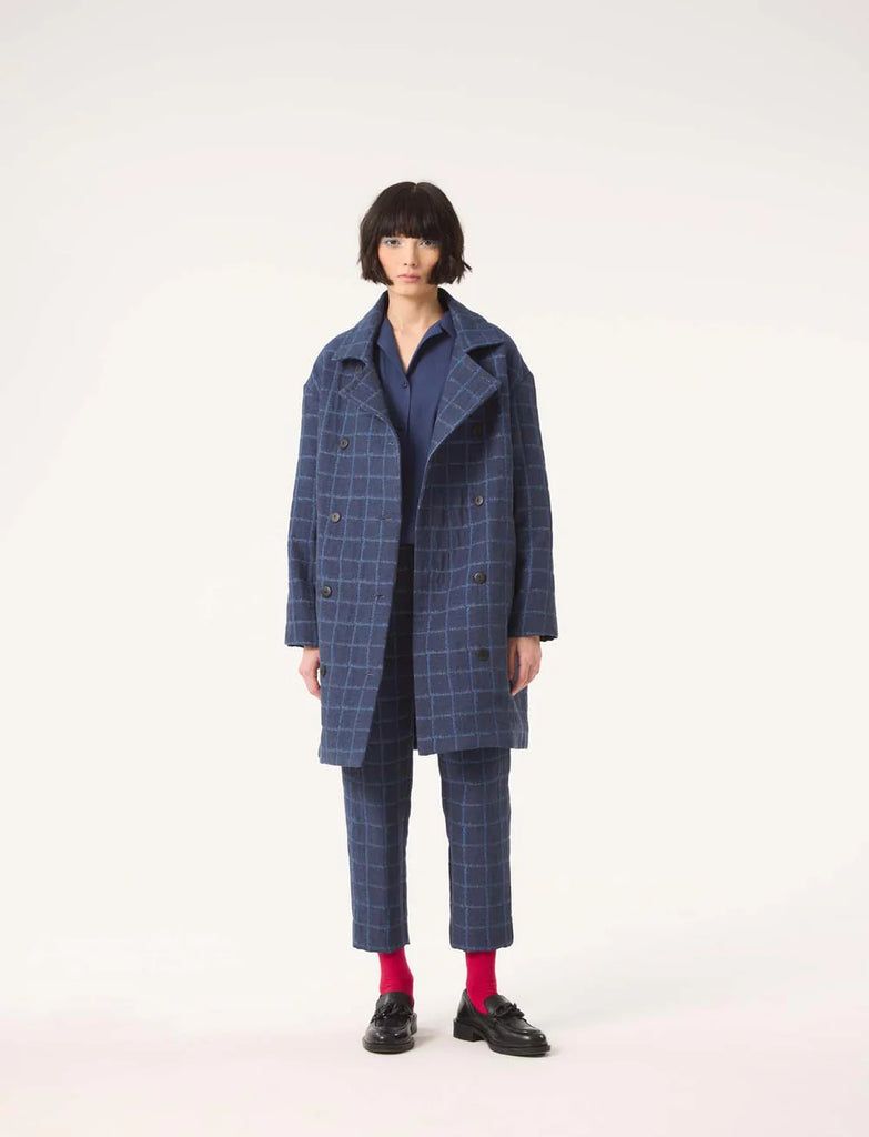 COKLUCH - BLURRY COAT - DENIM - FW24