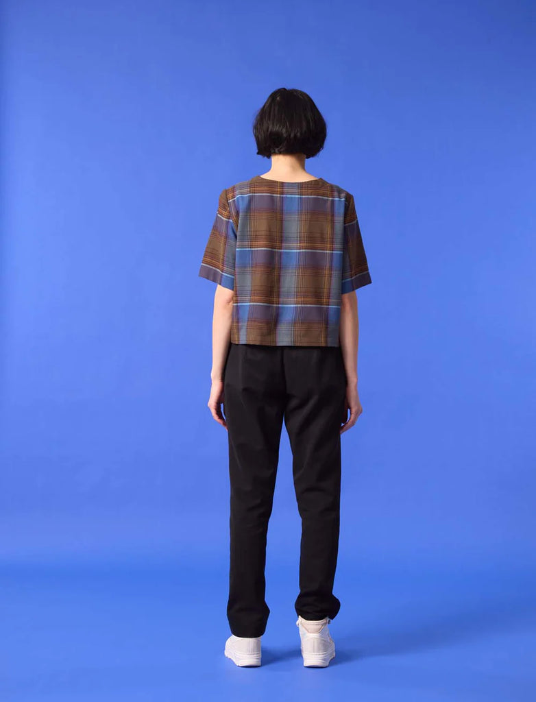 COKLUCH - SIDERAL TOP - BLUE PLAID - FW24