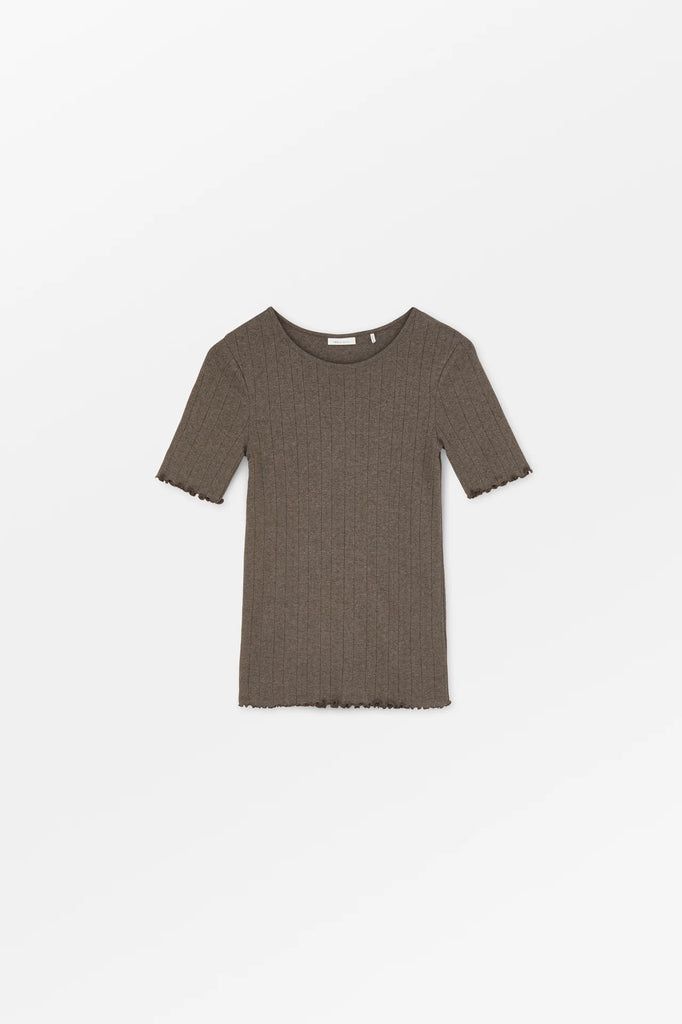 SKALL - EDIE T-SHIRT - MIXED BROWN - FW24