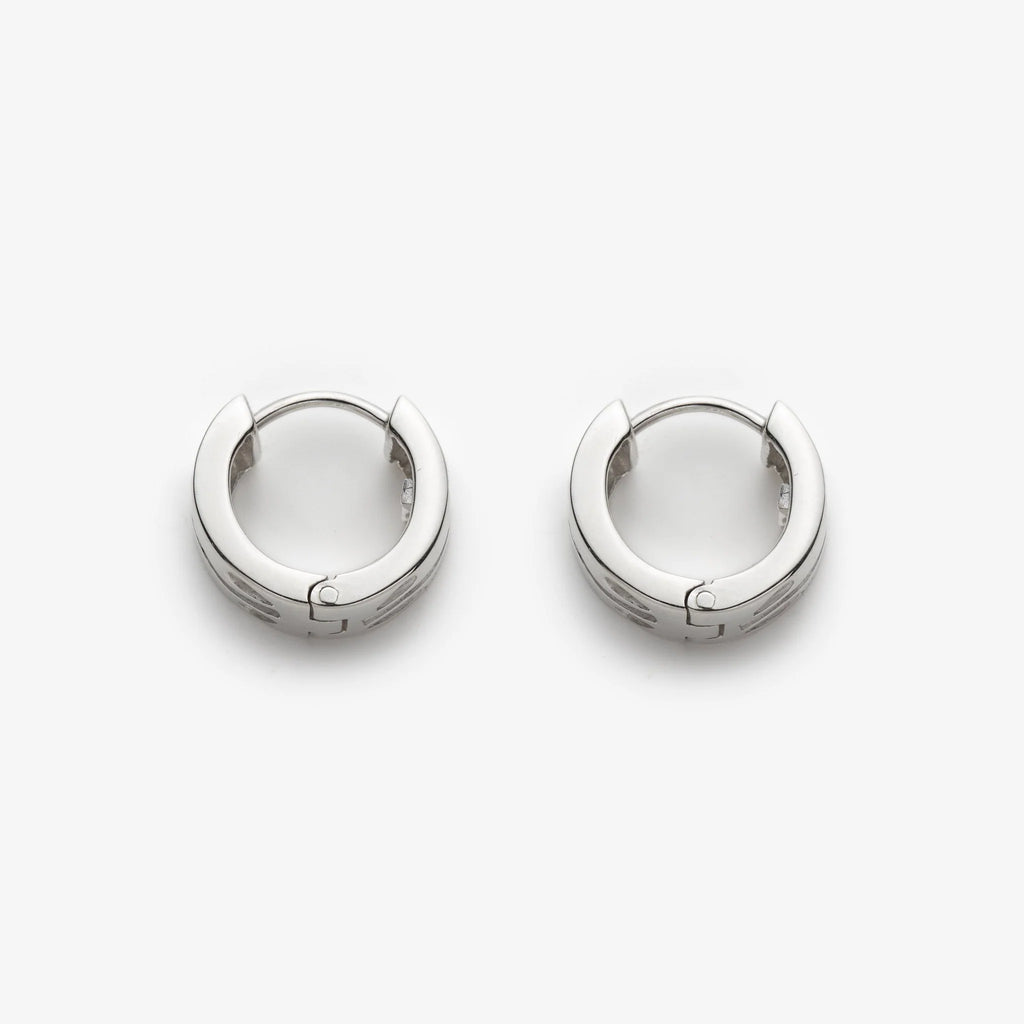 PILAR AGUECI - EMBOSSED FLOWER HOOPS