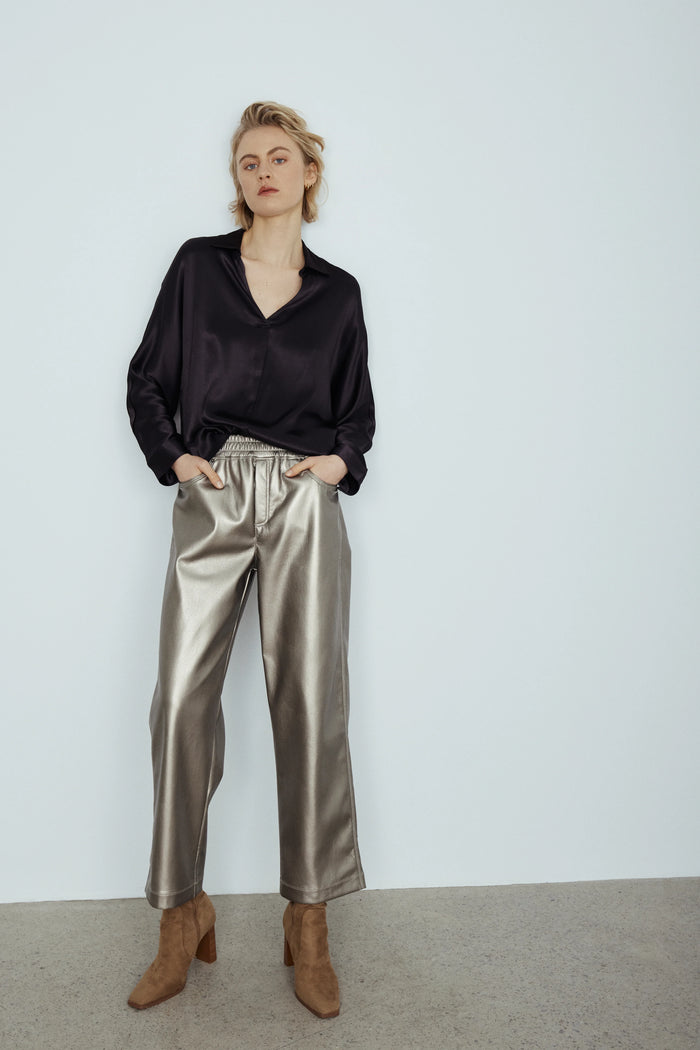 MELISSA NEPTON - HARLOW PANTS - METALLIC - AH24