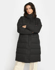 SELFHOOD - HOODED PUFFER COAT - BLACK - FW24