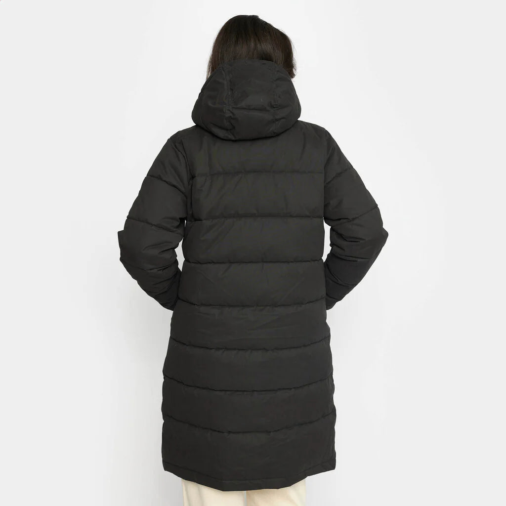 SELFHOOD - HOODED PUFFER COAT - BLACK - FW24