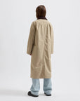 BRIXTOL TEXTILES - JOAN JET COAT - NYLON KHAKI - SS25