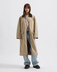 BRIXTOL TEXTILES - JOAN JET COAT - NYLON KHAKI - SS25