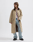 BRIXTOL TEXTILES - JOAN JET COAT - NYLON KHAKI - SS25