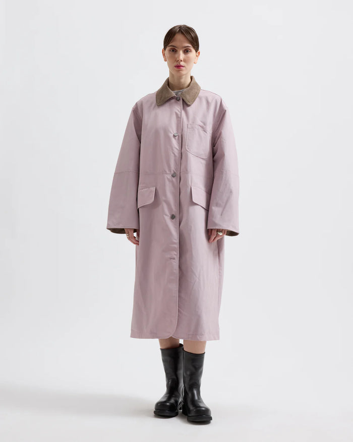 BRIXTOL TEXTILES - JOAN JET COAT - DUSTY PINK - SS25