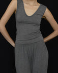 KYE INTIMATES - RECLINE TOP - CHARCOAL