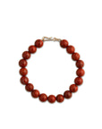 LISBETH JEWELRY - BRACELET GRANDE BOULE - JASPE ROUGE