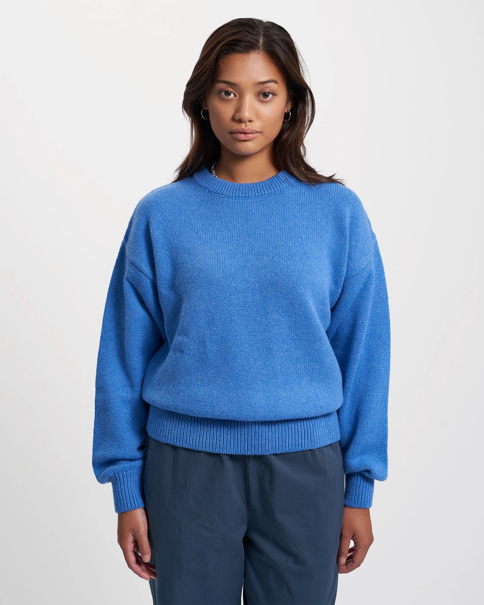 COLORFUL STANDARD - OVERSIZED MERINO SWEATER - PACIFIC BLUE