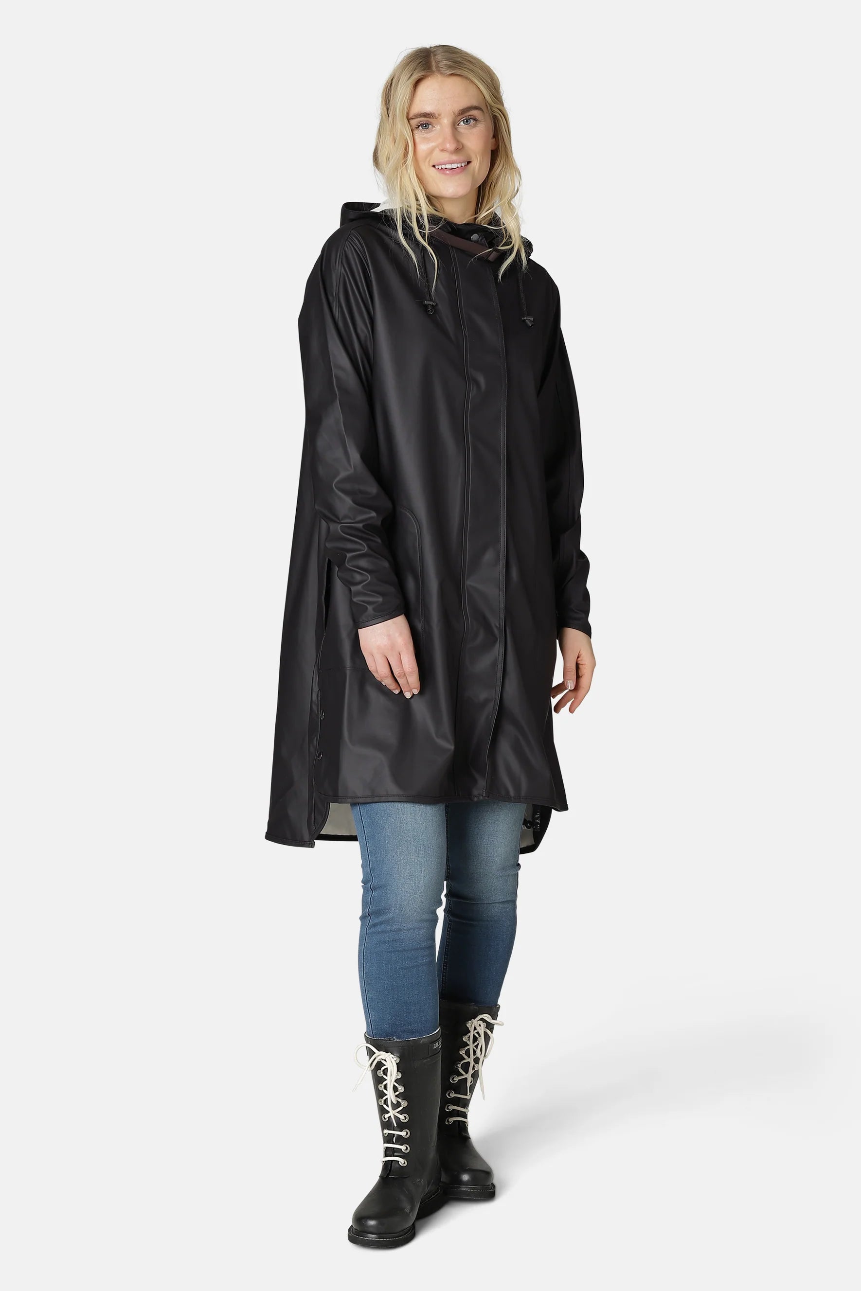 ILSE JACOBSEN - RAINCOAT - BLACK