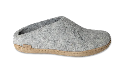 GLERUPS - SANS-GÊNE SLIP ON - LEATHER/GREY