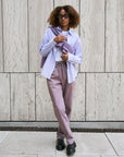 COLORFUL STANDARD - TWILL PANTS - PURPLE HAZE