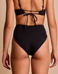 JUNE SWIMWEAR - CULOTTE YVONNE - EBENE - ESP25