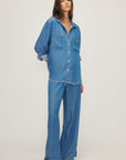 MELISSA NEPTON - YOKO SHIRT - MEDIUM BLUE - SS25