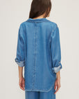 MELISSA NEPTON - YOKO SHIRT - MEDIUM BLUE - SS25