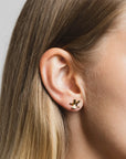 WOLF CIRCUS - FLOWER EARRINGS - GOLD