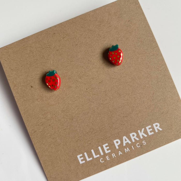 ELLIE PARKER - BOUCLES D'OREILLES - FRAISE