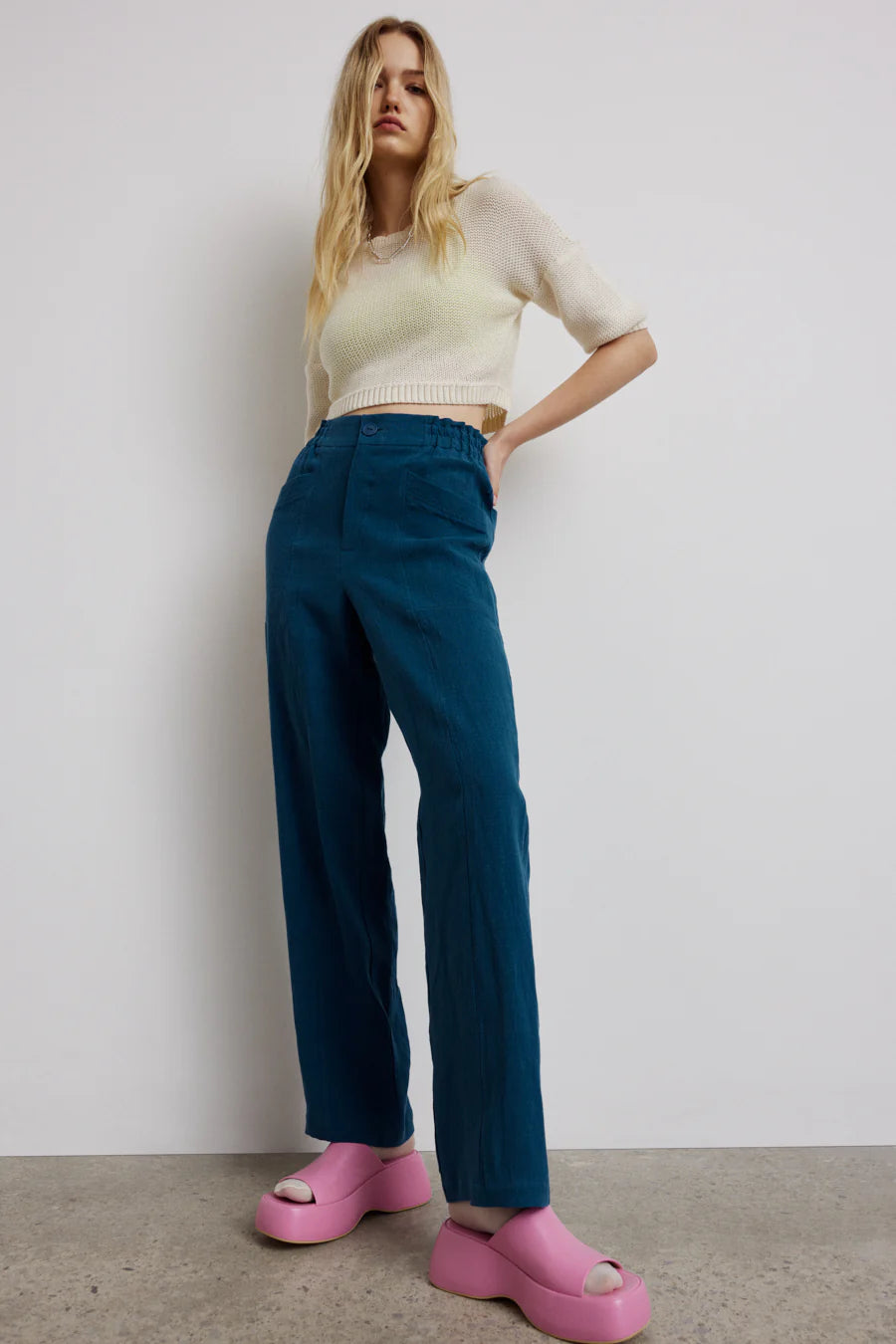 EVE GRAVEL - ADAMS PANTS - OCEAN - SS24