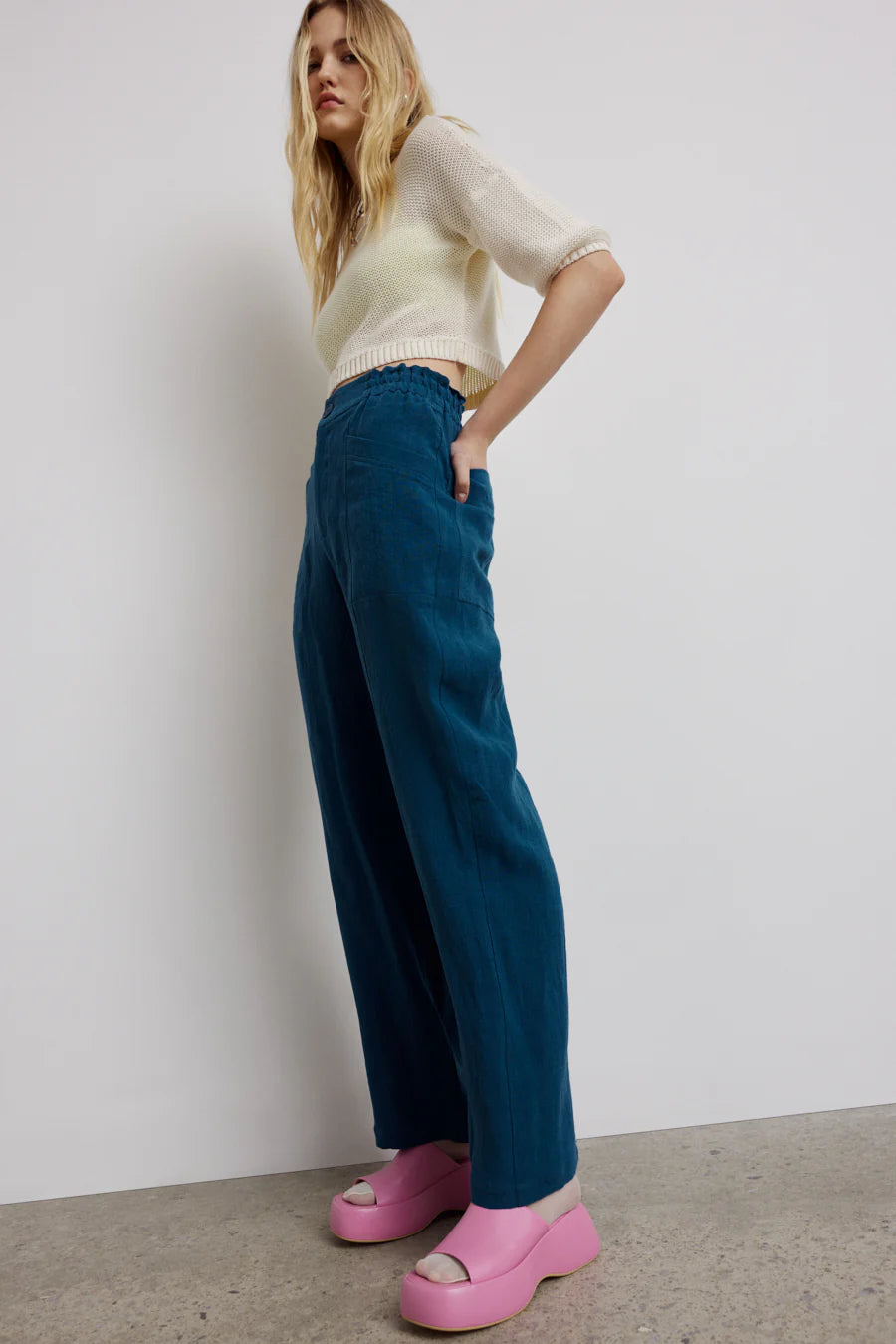 EVE GRAVEL - ADAMS PANTS - OCEAN - SS24