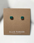 ELLIE PARKER CERAMICS - BOUCLES D'OREILLE CARRÉ GÉOMÉTRIQUE