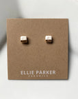 ELLIE PARKER CERAMICS - BOUCLES D'OREILLE CARRÉ GÉOMÉTRIQUE