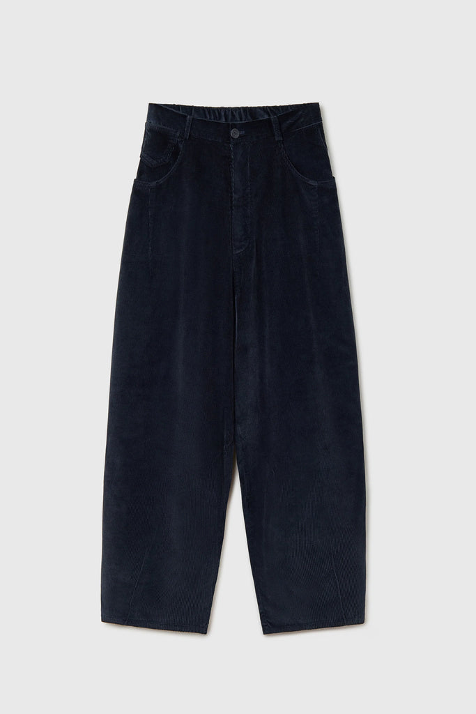 CORDERA - CORDUROY BAGGY PANTS - NAVY - FW24