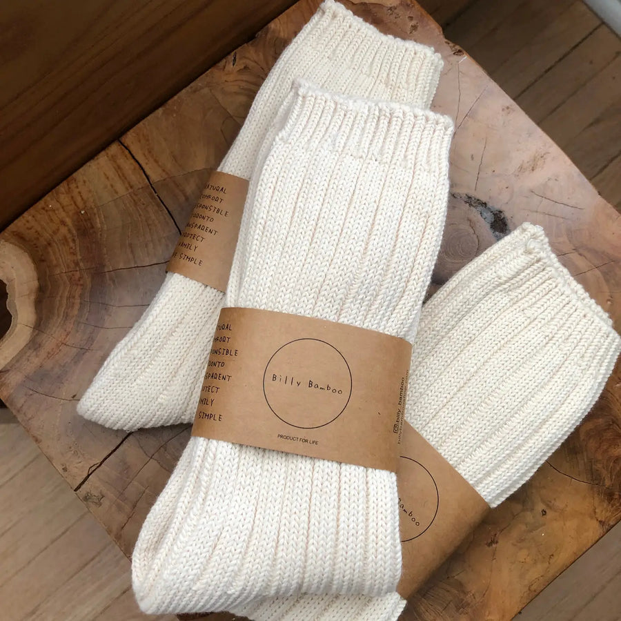 BILLY BAMBOO - HIGH SOCKS - CHUNKY RIBBED COTTON