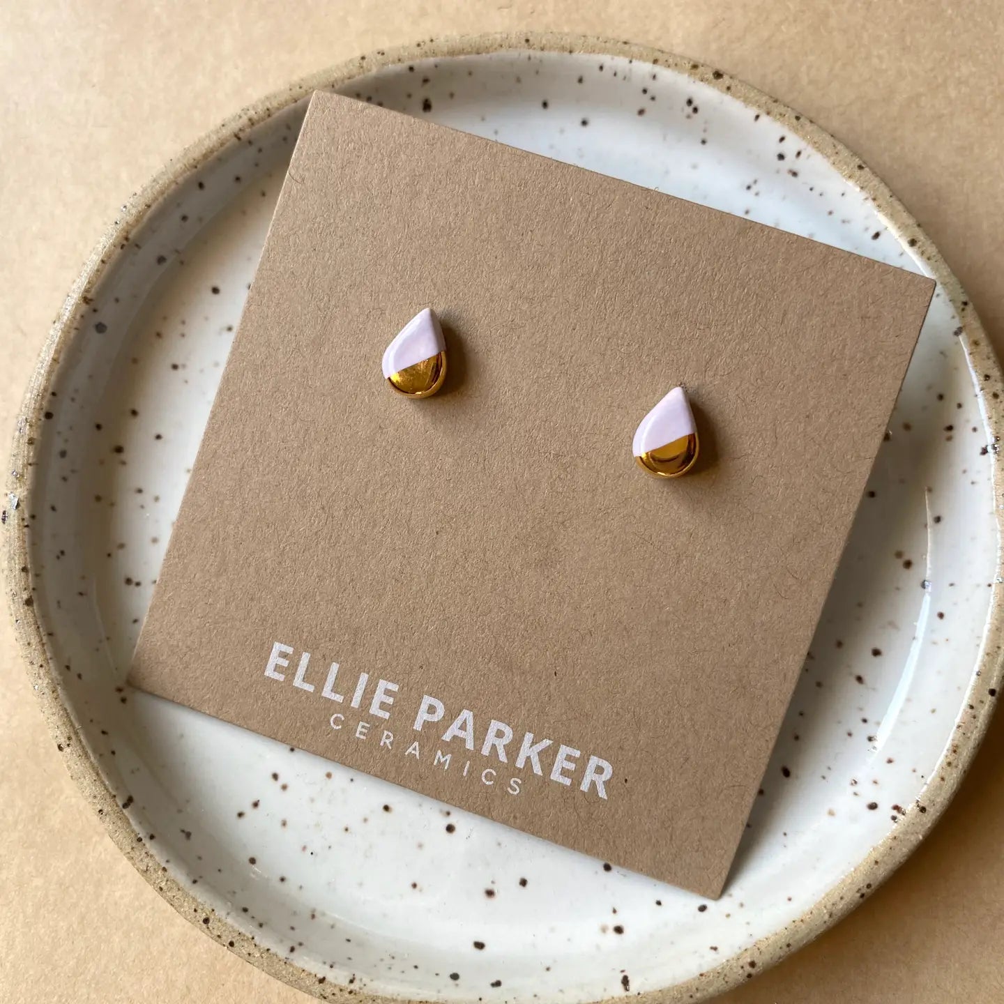 ELLIE PARKER CERAMICS - CERAMIC TEARDROP EARRINGS