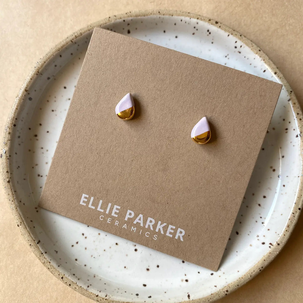 ELLIE PARKER CERAMICS - BOUCLES D'OREILLE LARME EN CÉRAMIQUE