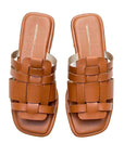 INTENTIONALLY BLANK - BRAXTON SANDAL - CARAMEL - SS24